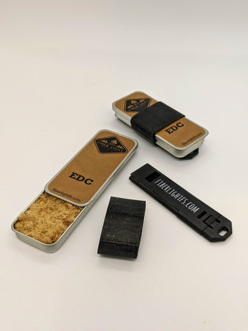 Fiber Light EDC Kit w. Mini Ferro Rod